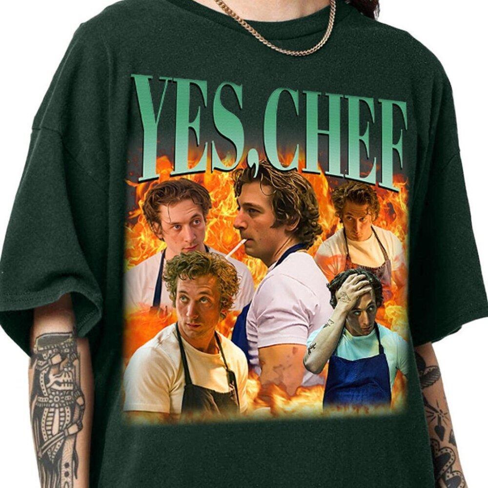 Yes Chef Shirt, Jeremy Allen White Shirt, Carmy Berzatto The Bear Tee